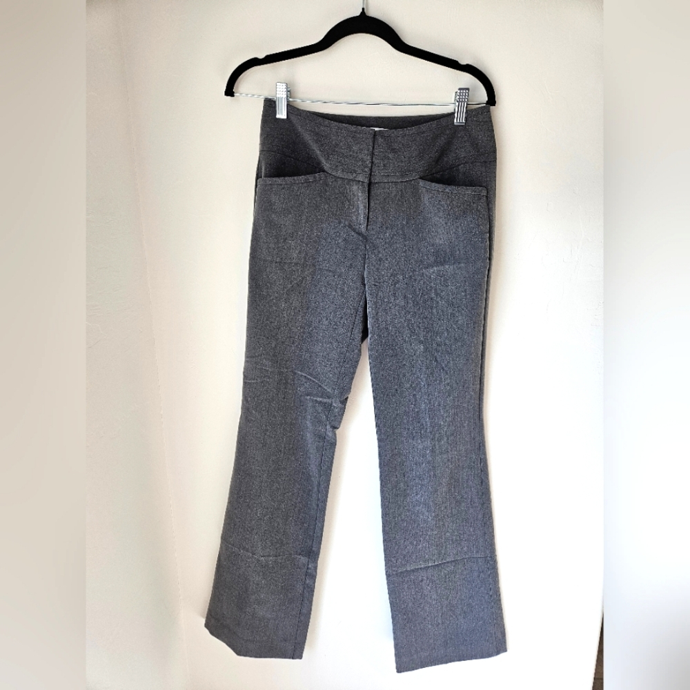 ELLE Gray Slacks Women Size 2 with Pockets